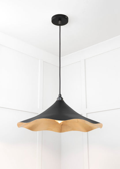 Smooth Brass Flora Pendant by From The Anvil