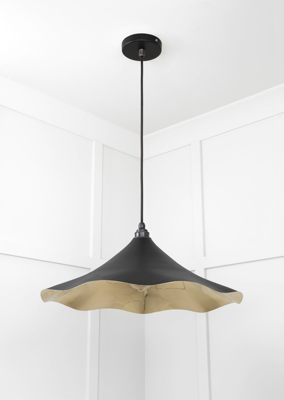 Smooth Brass Flora Pendant by From The Anvil