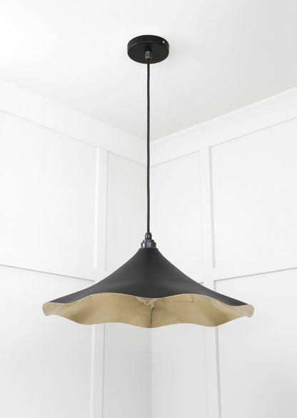 Smooth Brass Flora Pendant by From The Anvil