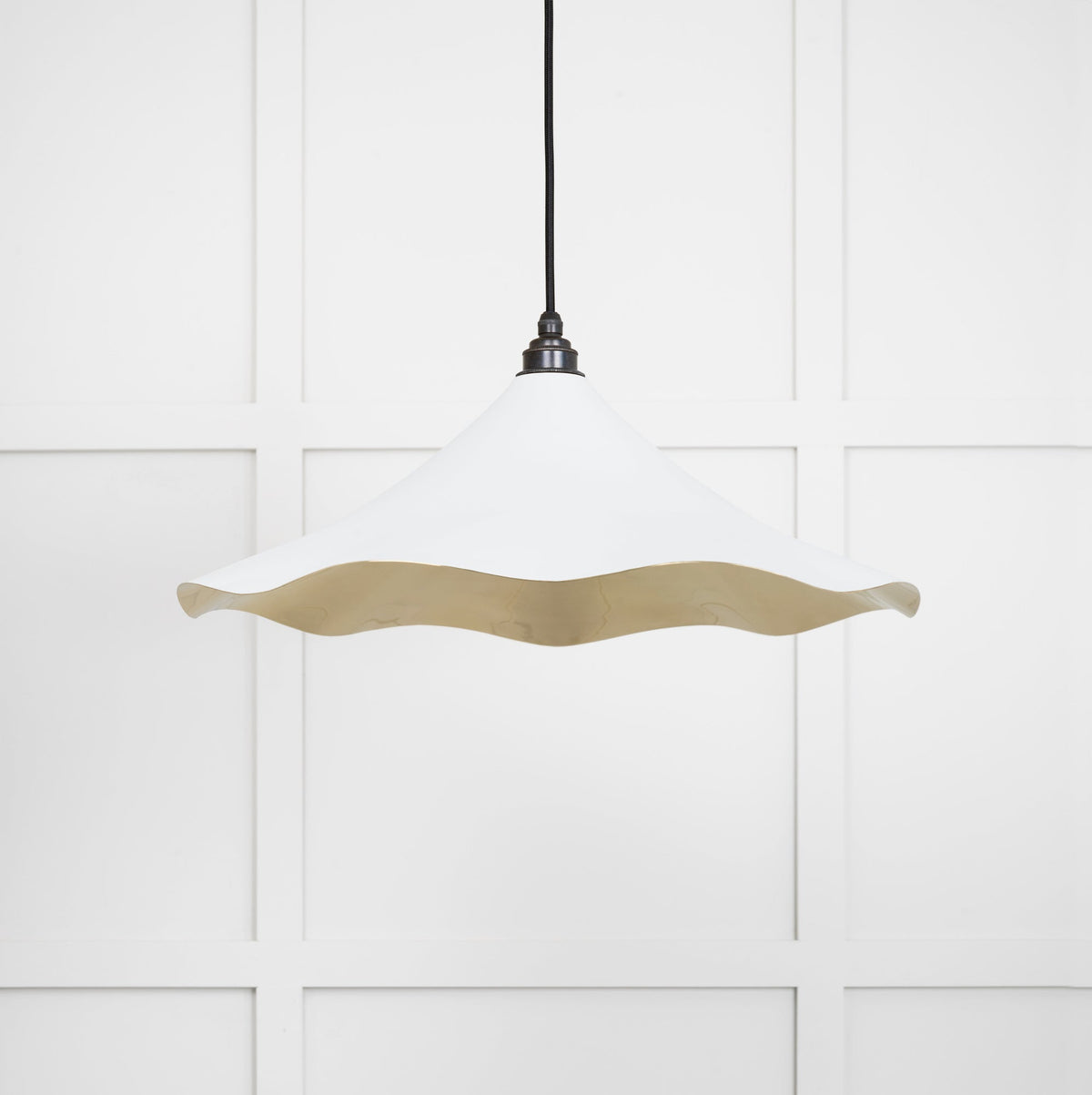 Smooth Brass Flora Pendant by From The Anvil