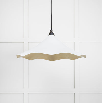 Smooth Brass Flora Pendant by From The Anvil