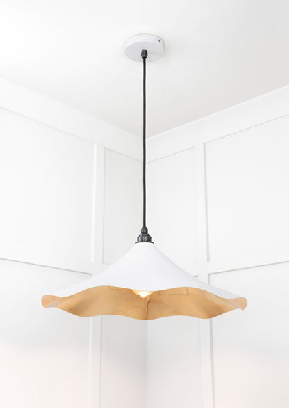 Smooth Brass Flora Pendant by From The Anvil
