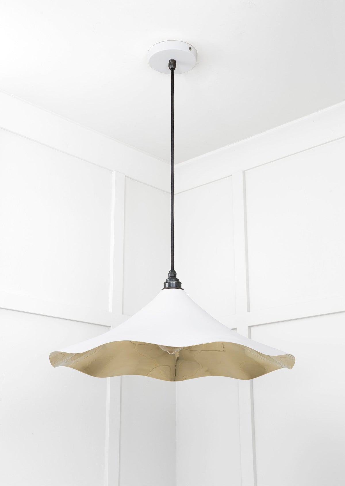 Smooth Brass Flora Pendant by From The Anvil