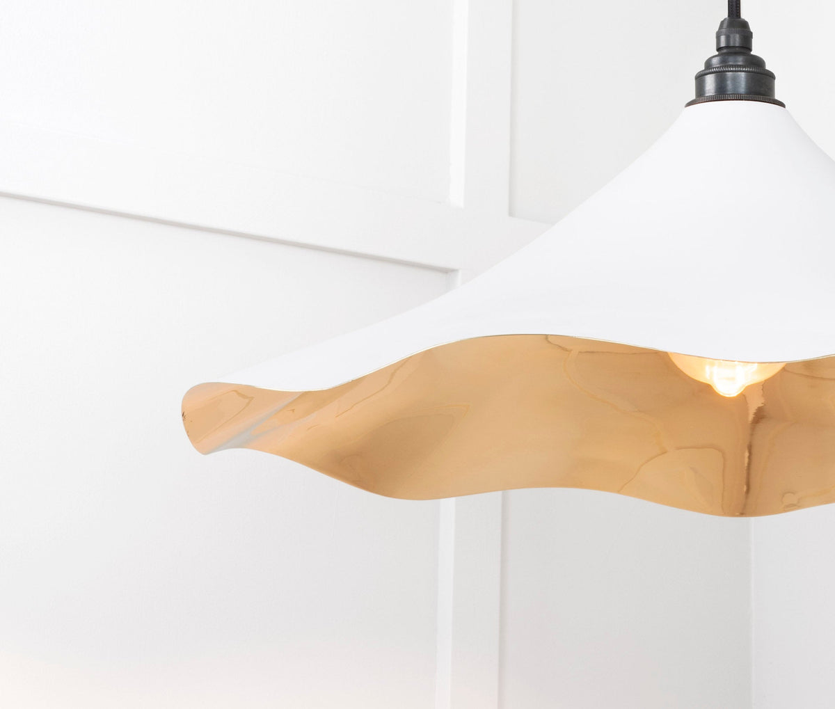 Smooth Brass Flora Pendant by From The Anvil