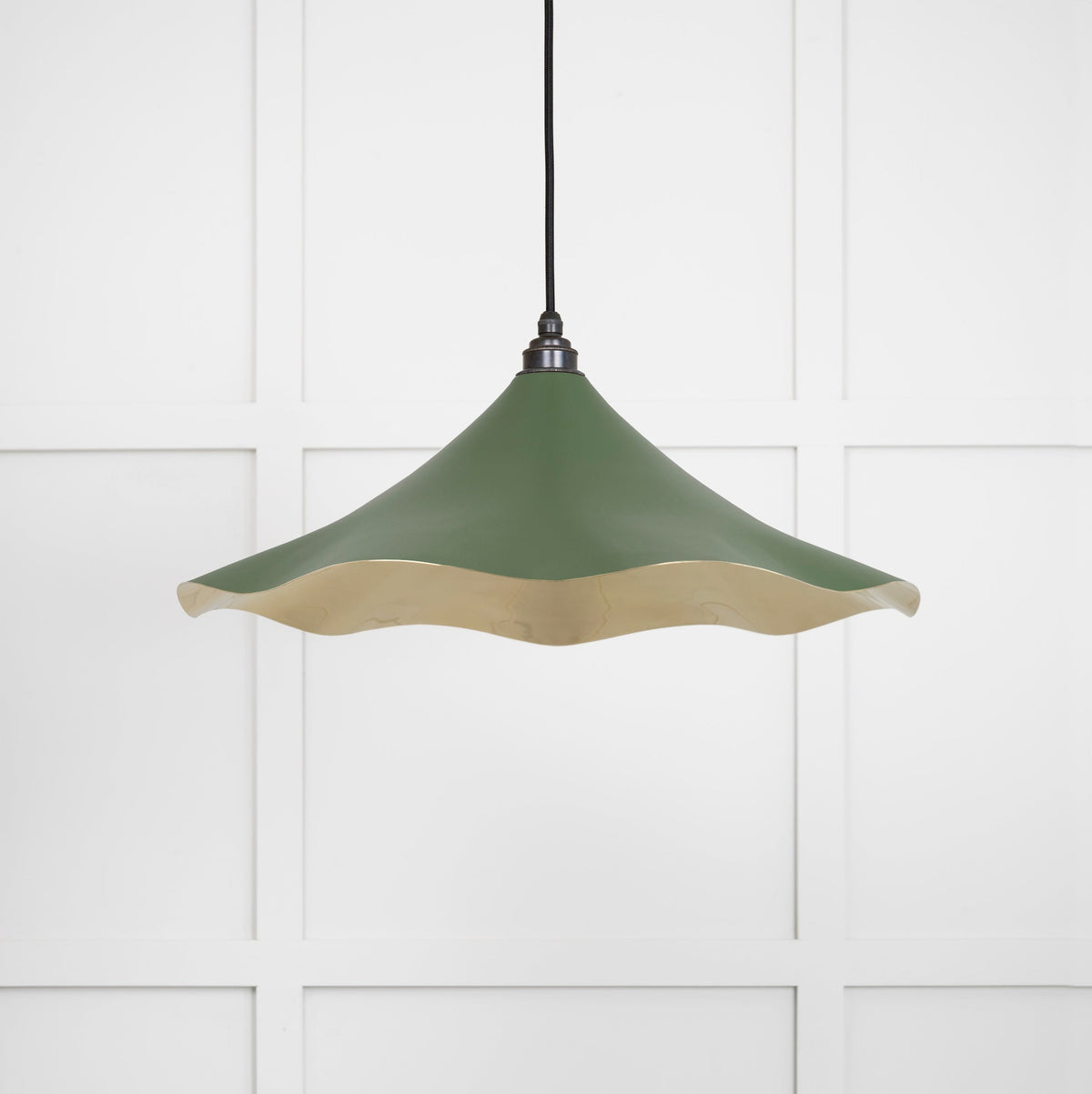 Smooth Brass Flora Pendant by From The Anvil