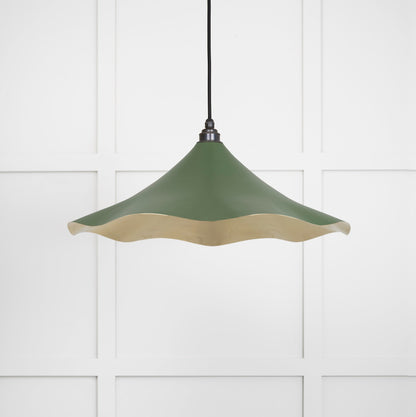 Smooth Brass Flora Pendant by From The Anvil