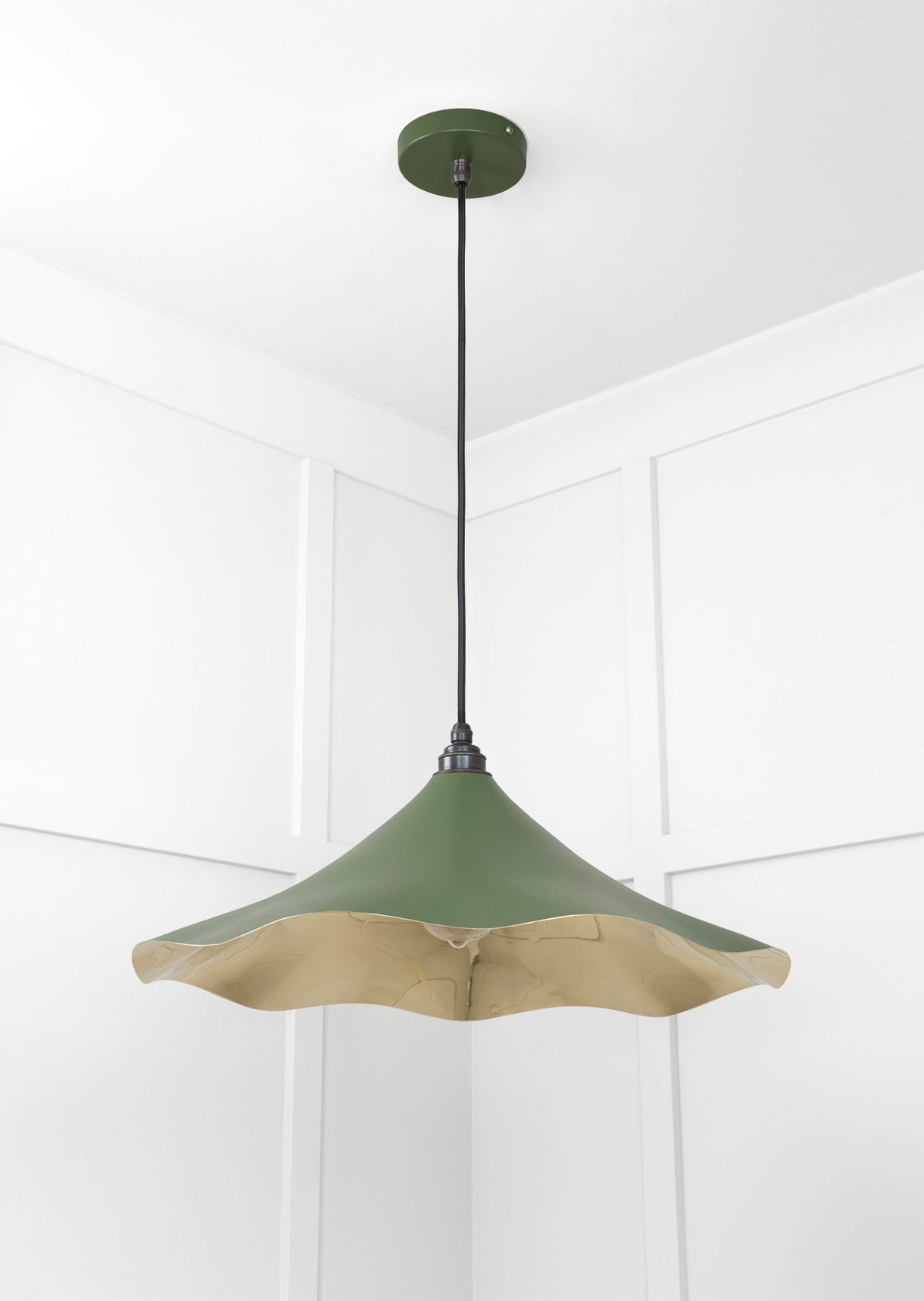 Smooth Brass Flora Pendant by From The Anvil