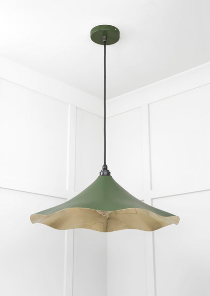 Smooth Brass Flora Pendant by From The Anvil