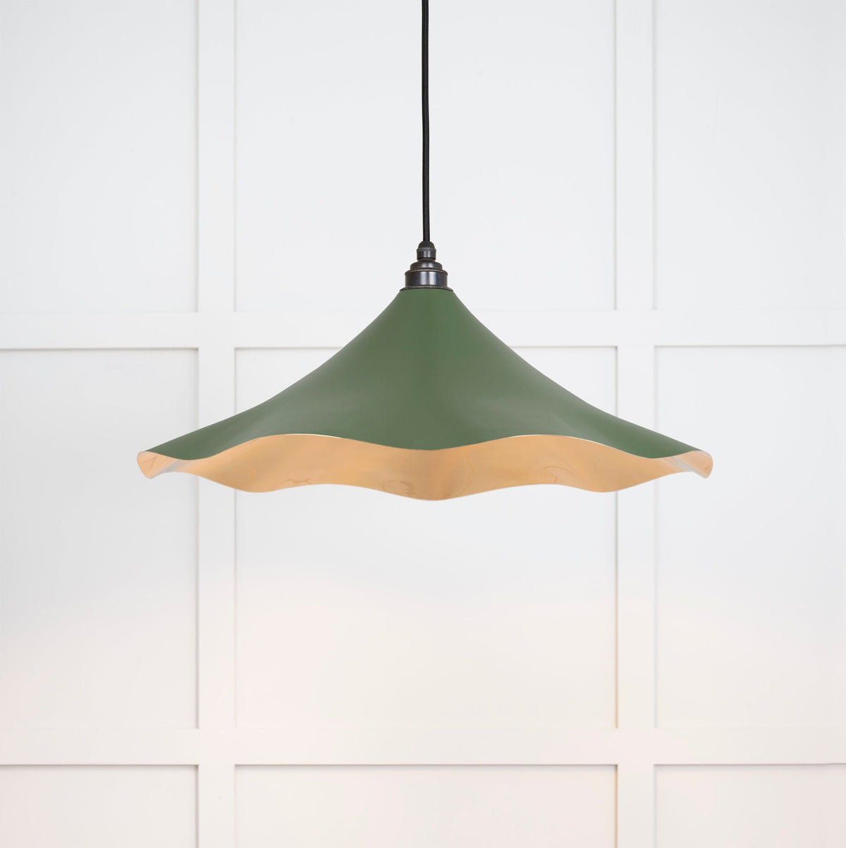From The Anvil's Smooth Brass Smooth Brass Flora Pendant