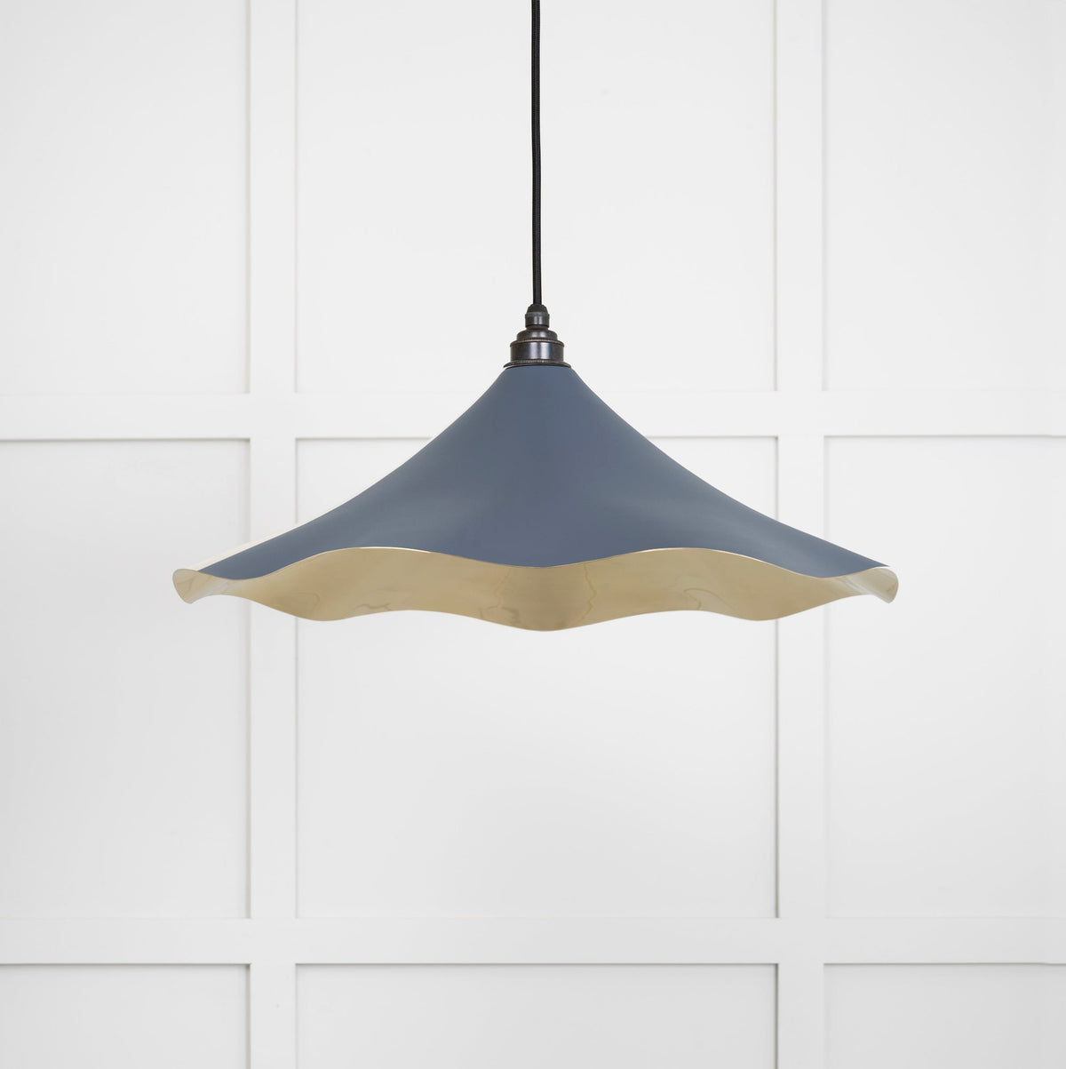 Smooth Brass Flora Pendant by From The Anvil