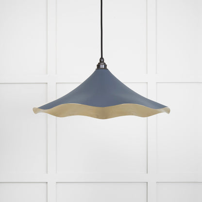 Smooth Brass Flora Pendant by From The Anvil