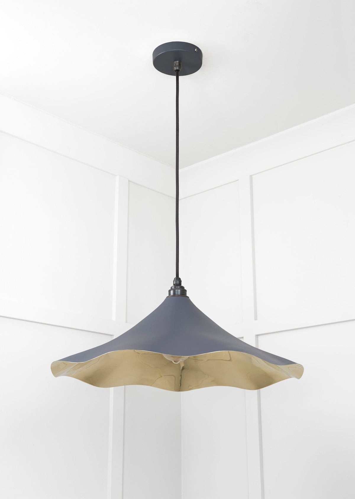 Smooth Brass Flora Pendant by From The Anvil