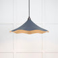 From The Anvil's Smooth Brass Smooth Brass Flora Pendant