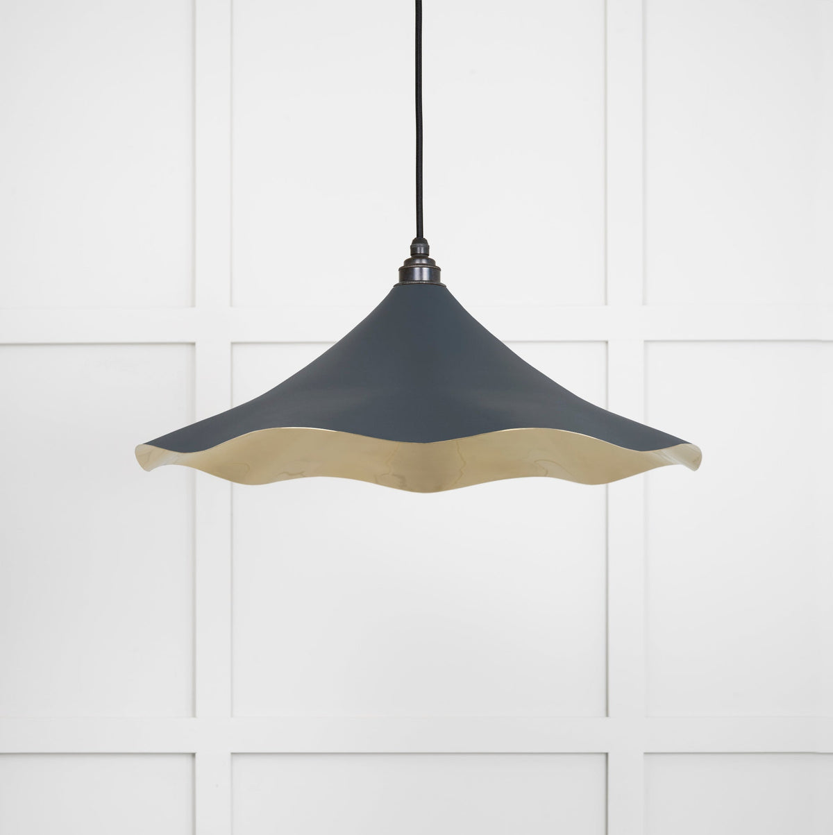 Smooth Brass Flora Pendant by From The Anvil