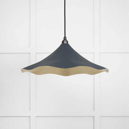 Smooth Brass Flora Pendant by From The Anvil