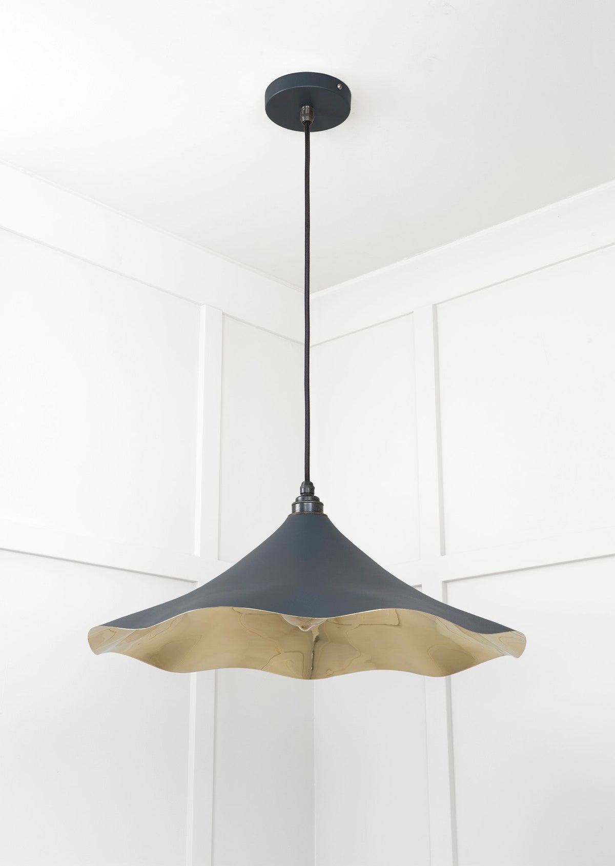 Smooth Brass Flora Pendant by From The Anvil