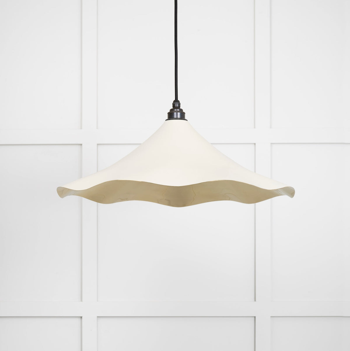 Smooth Brass Flora Pendant by From The Anvil