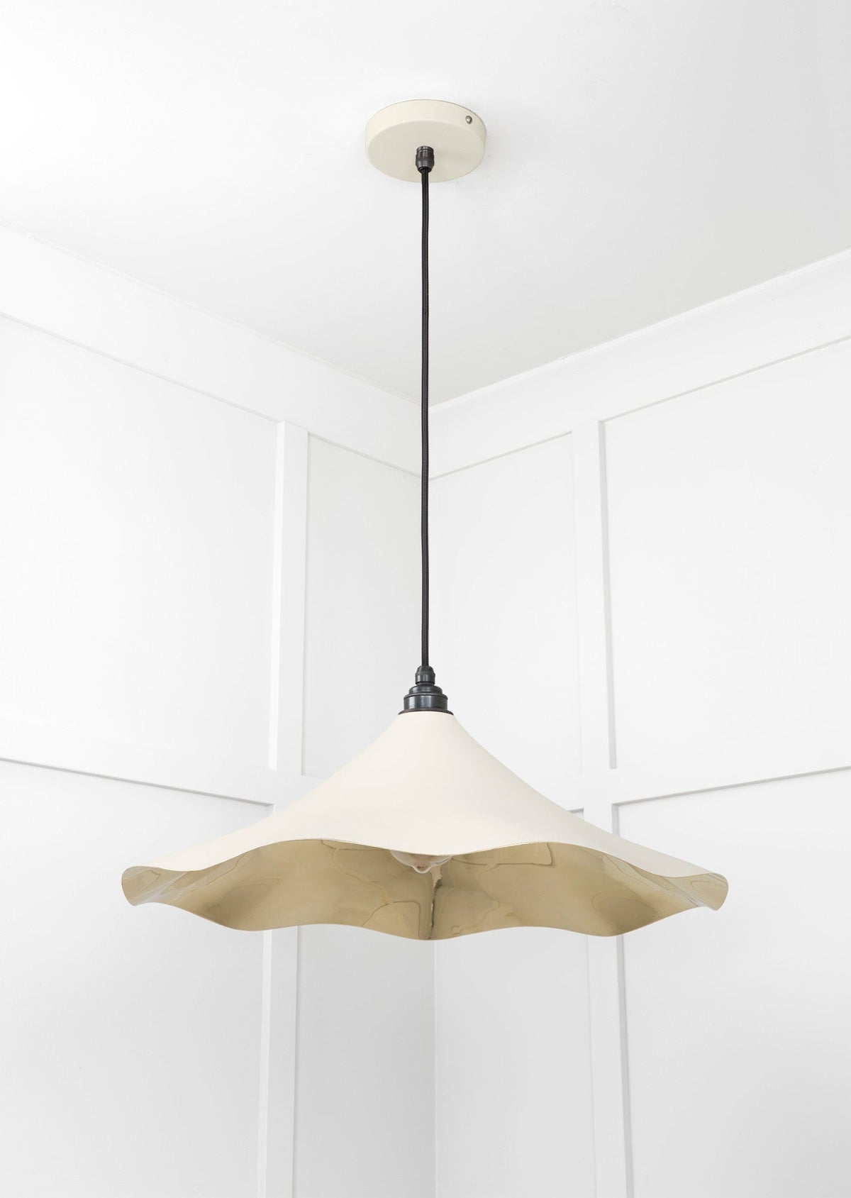 Smooth Brass Flora Pendant by From The Anvil