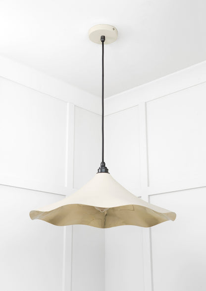 Smooth Brass Flora Pendant by From The Anvil