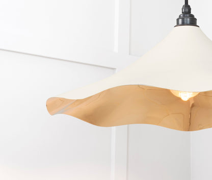 Smooth Brass Flora Pendant by From The Anvil