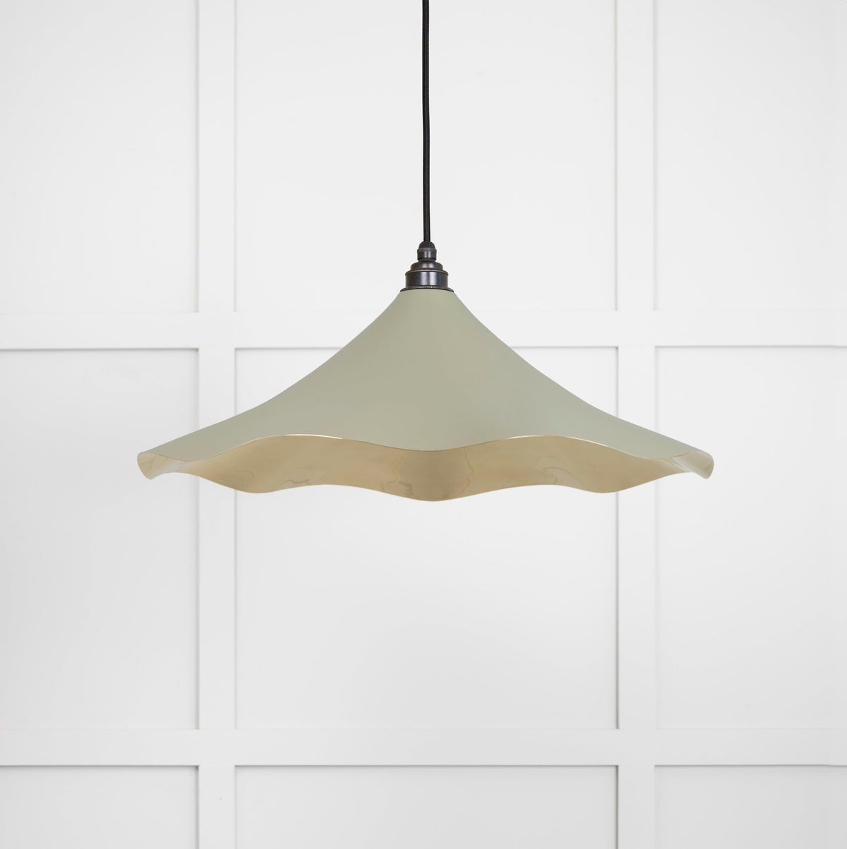 Smooth Brass Flora Pendant by From The Anvil