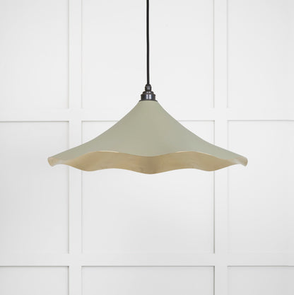 Smooth Brass Flora Pendant by From The Anvil