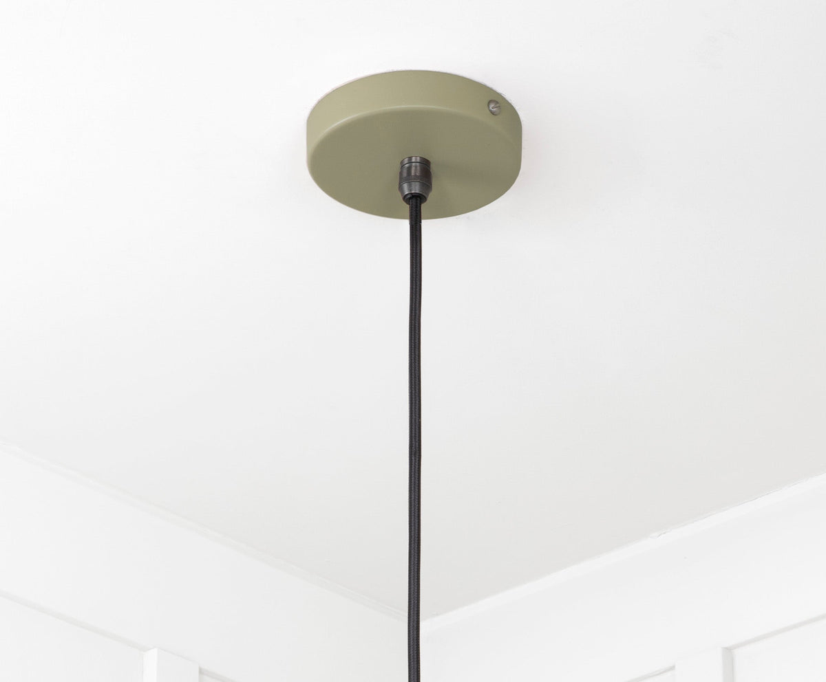 Smooth Brass Flora Pendant by From The Anvil