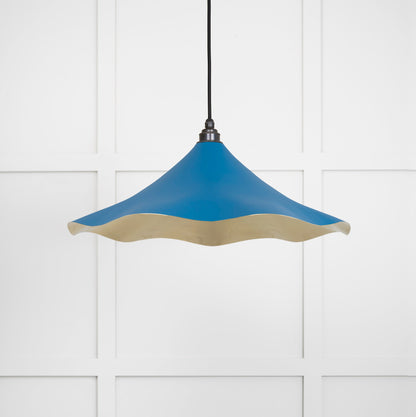 Smooth Brass Flora Pendant by From The Anvil