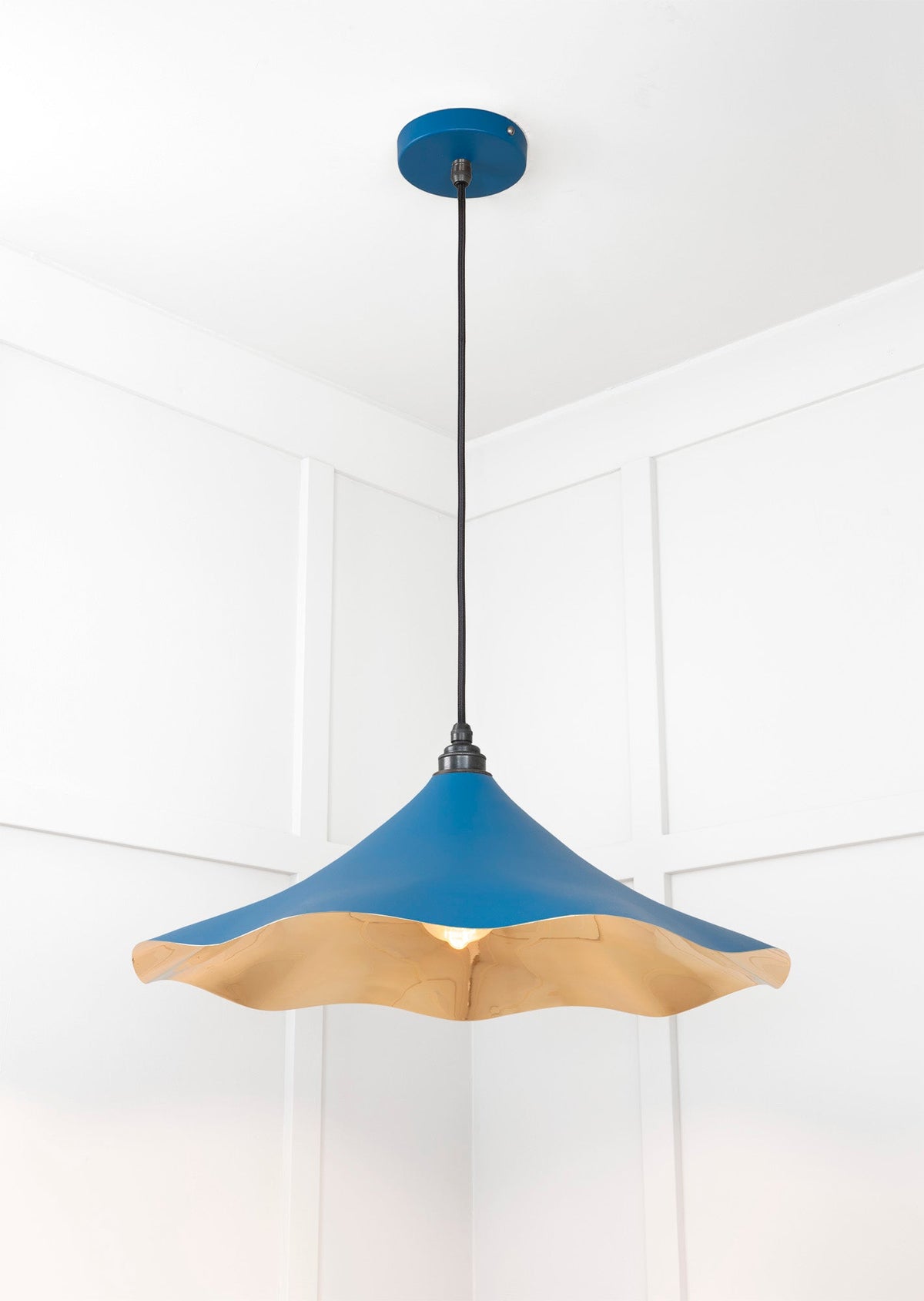 Smooth Brass Flora Pendant by From The Anvil
