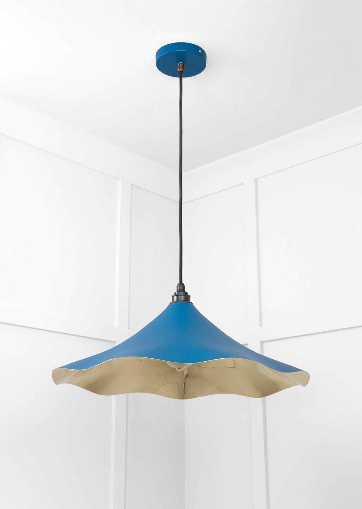Smooth Brass Flora Pendant by From The Anvil