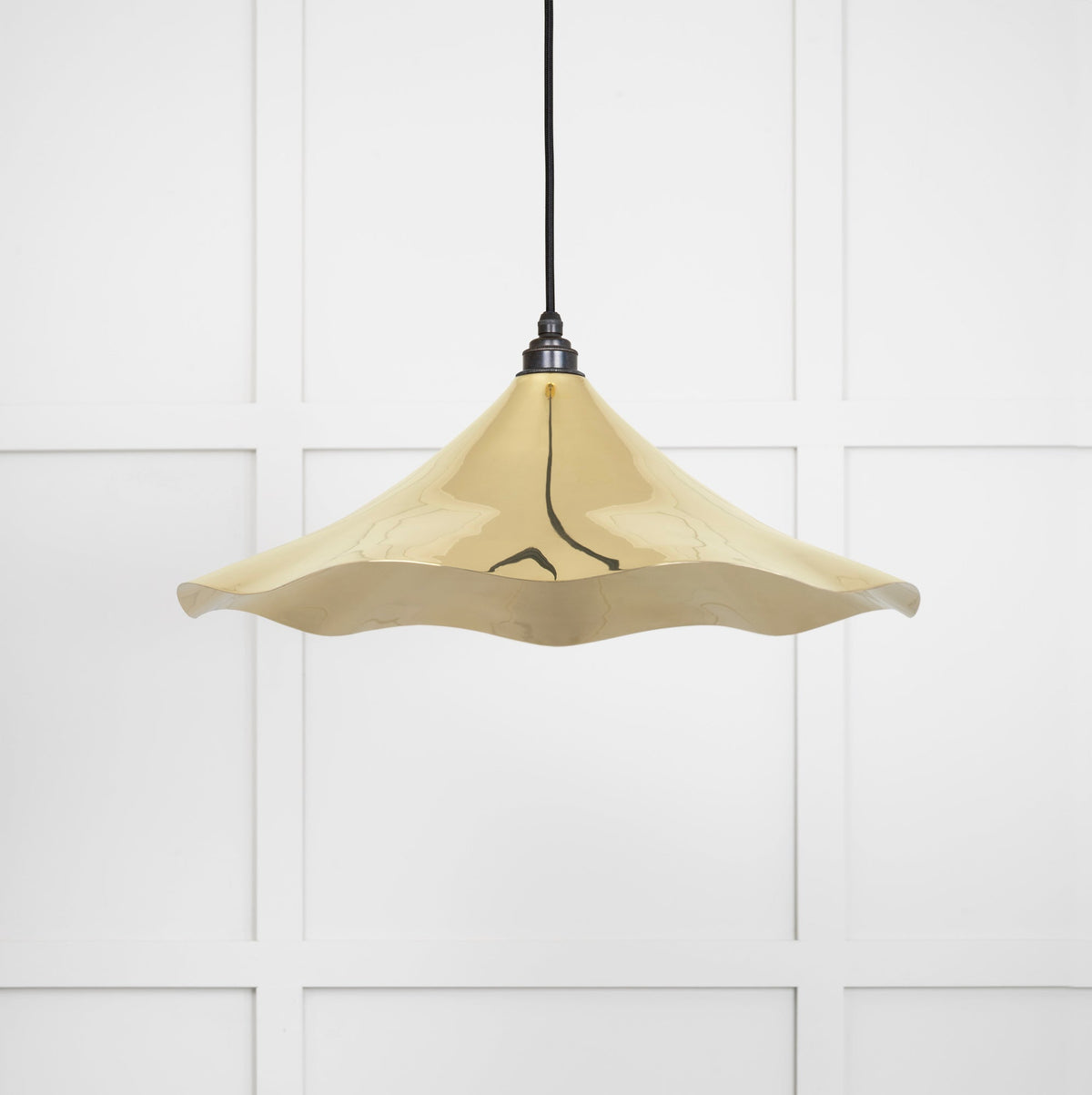 Smooth Brass Flora Pendant by From The Anvil