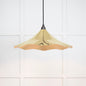 From The Anvil's Smooth Brass Smooth Brass Flora Pendant