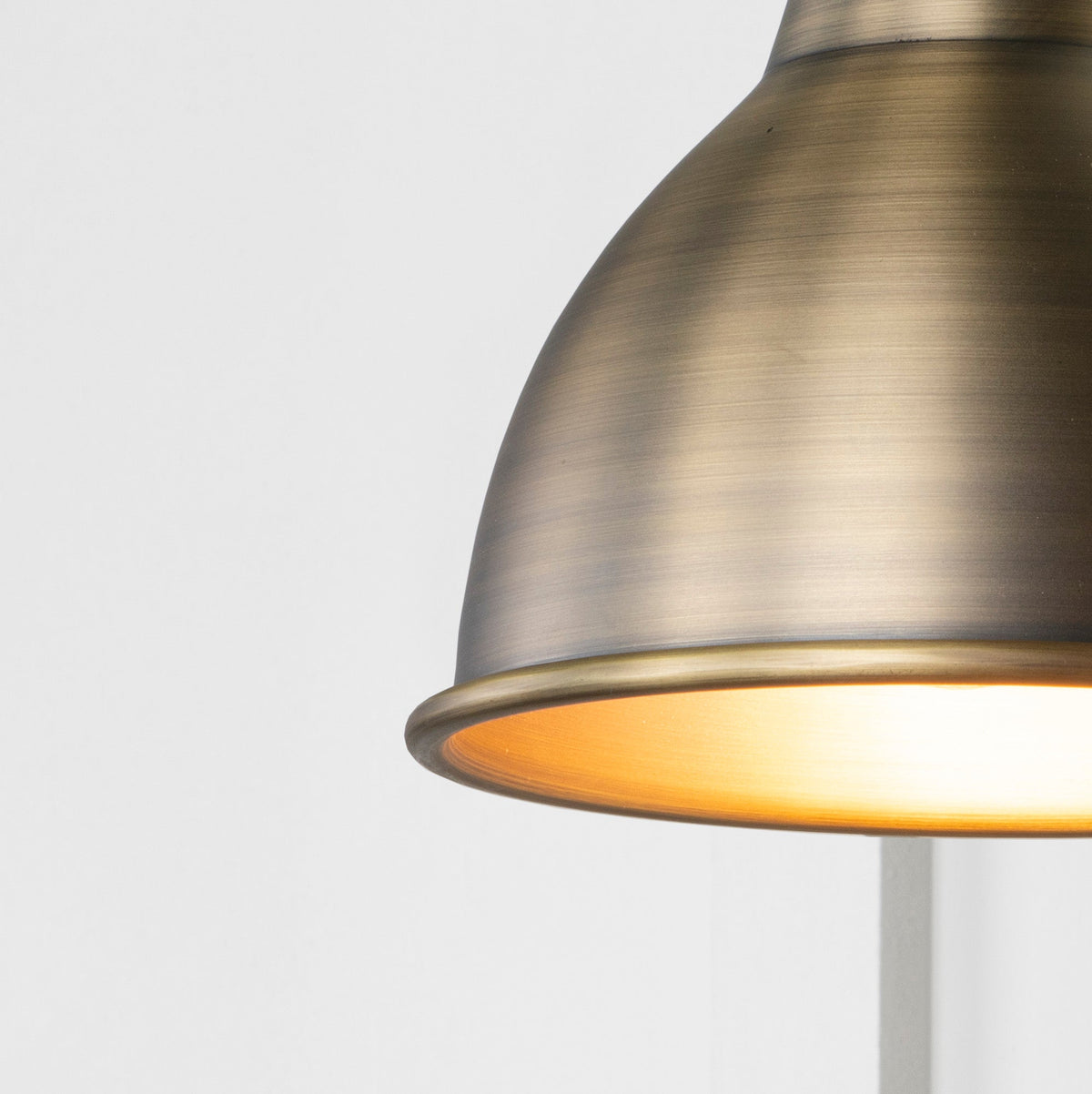 Aged Brass Brindley Wall Light by From The Anvil