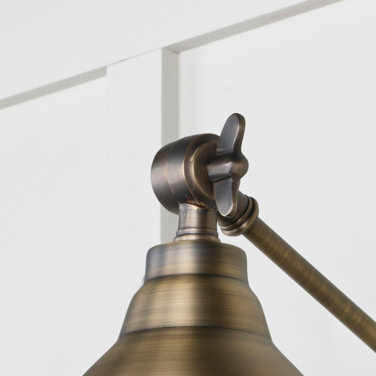 Aged Brass Brindley Wall Light by From The Anvil