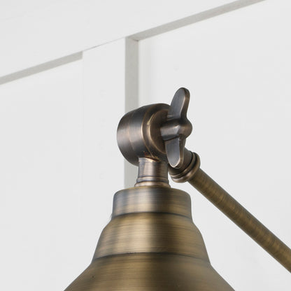 Aged Brass Brindley Wall Light by From The Anvil