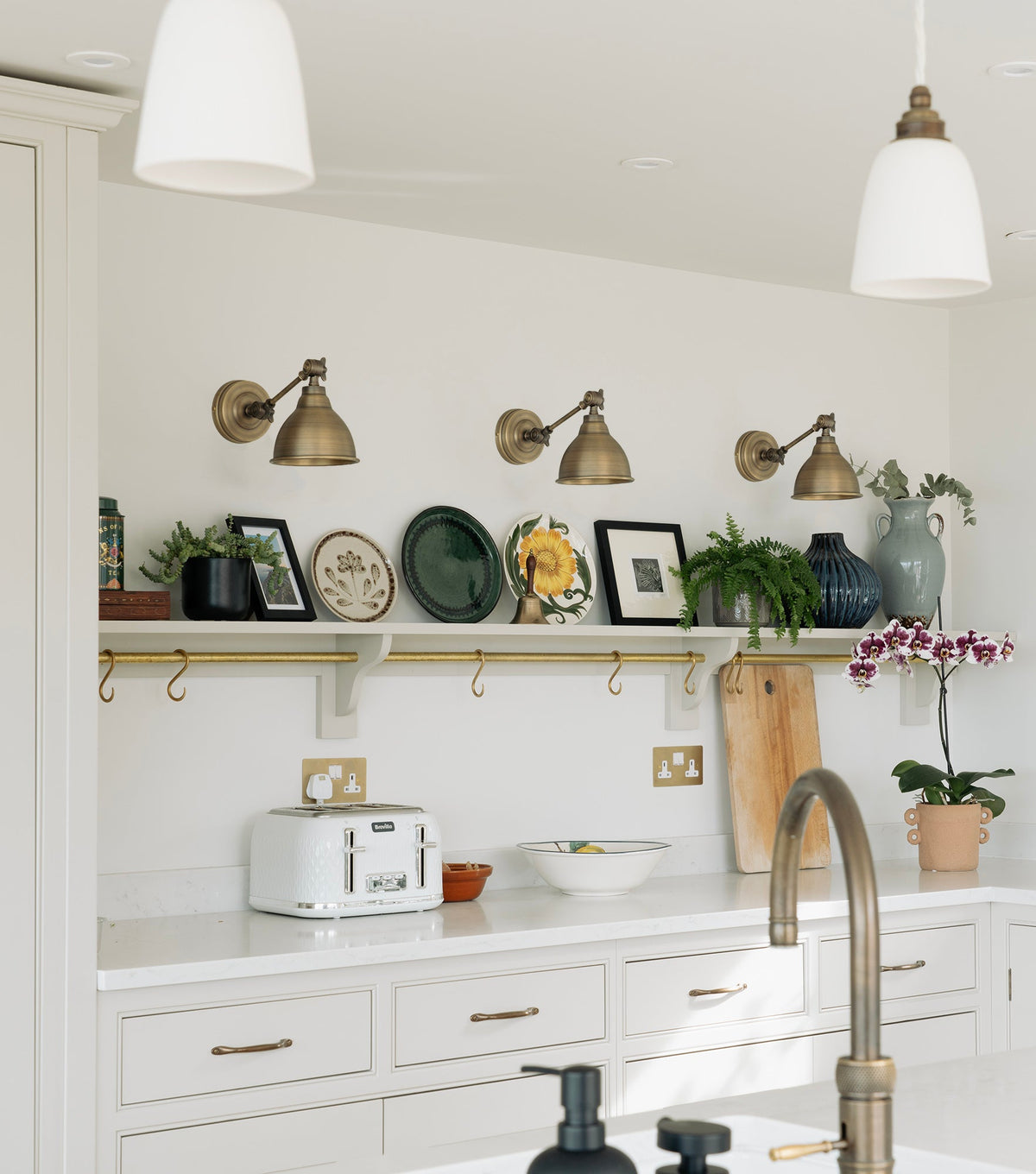 Aged Brass Brindley Wall Light by From The Anvil