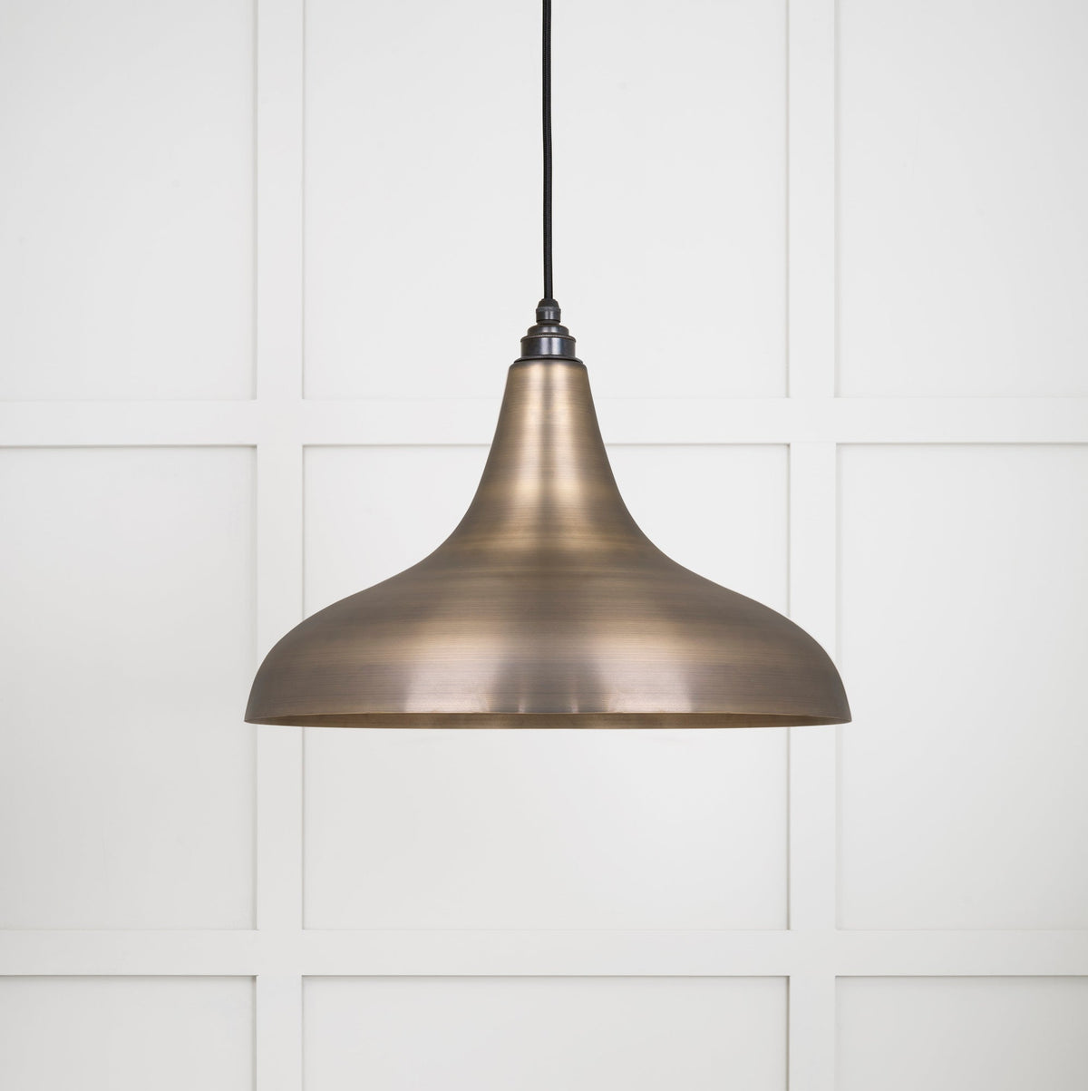 Aged Brass Frankley Pendant by From The Anvil