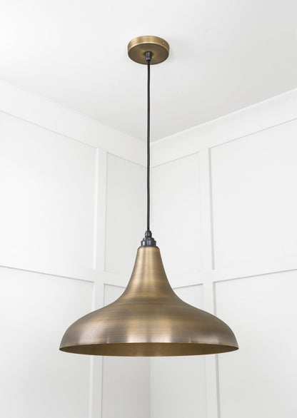Aged Brass Frankley Pendant by From The Anvil