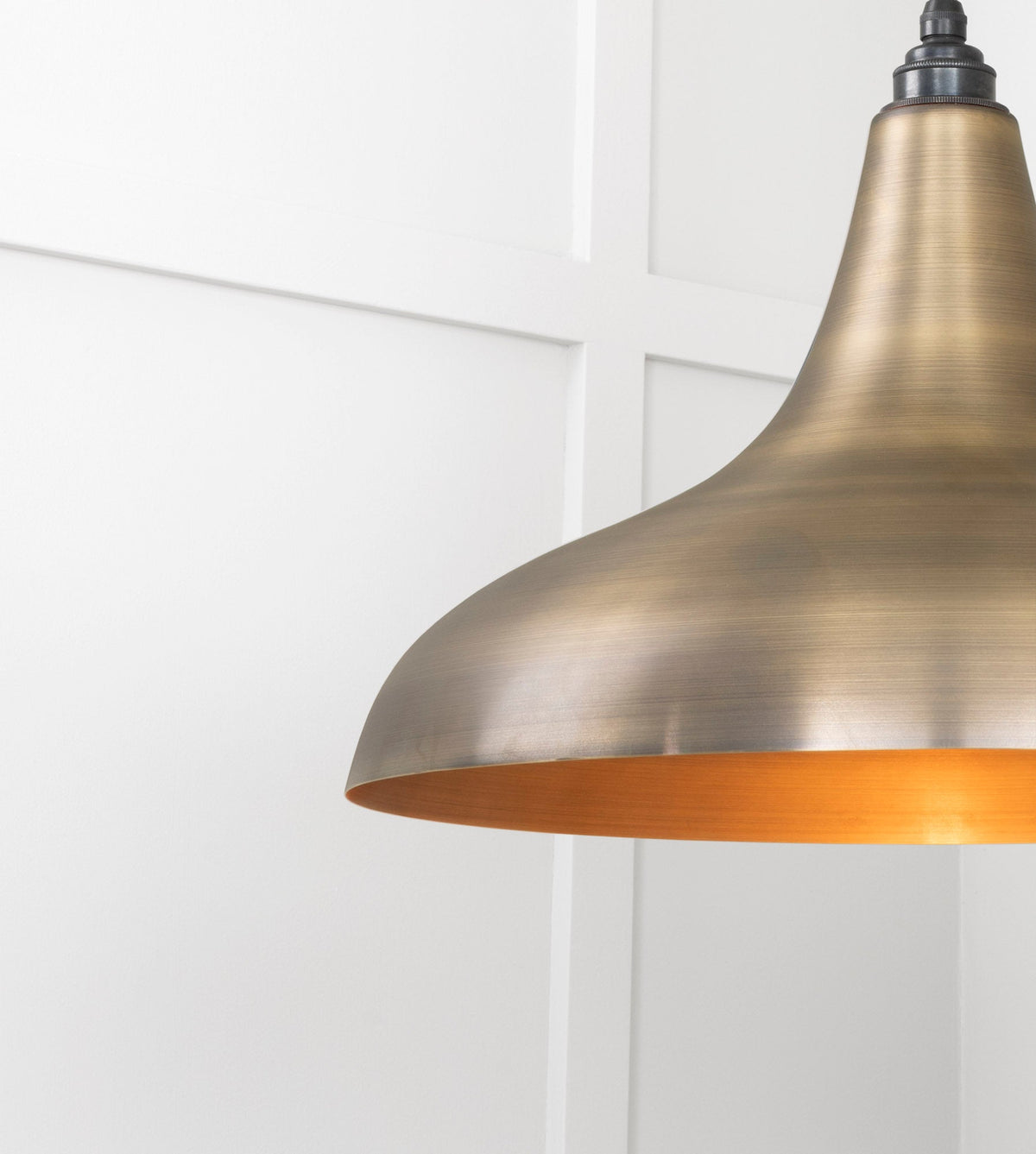 Aged Brass Frankley Pendant by From The Anvil
