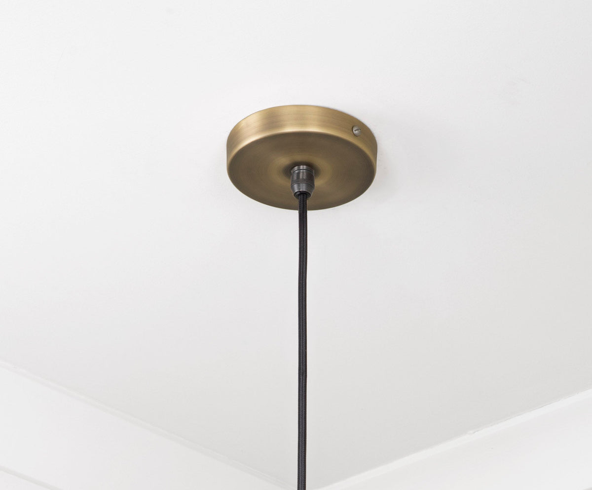 Aged Brass Frankley Pendant by From The Anvil