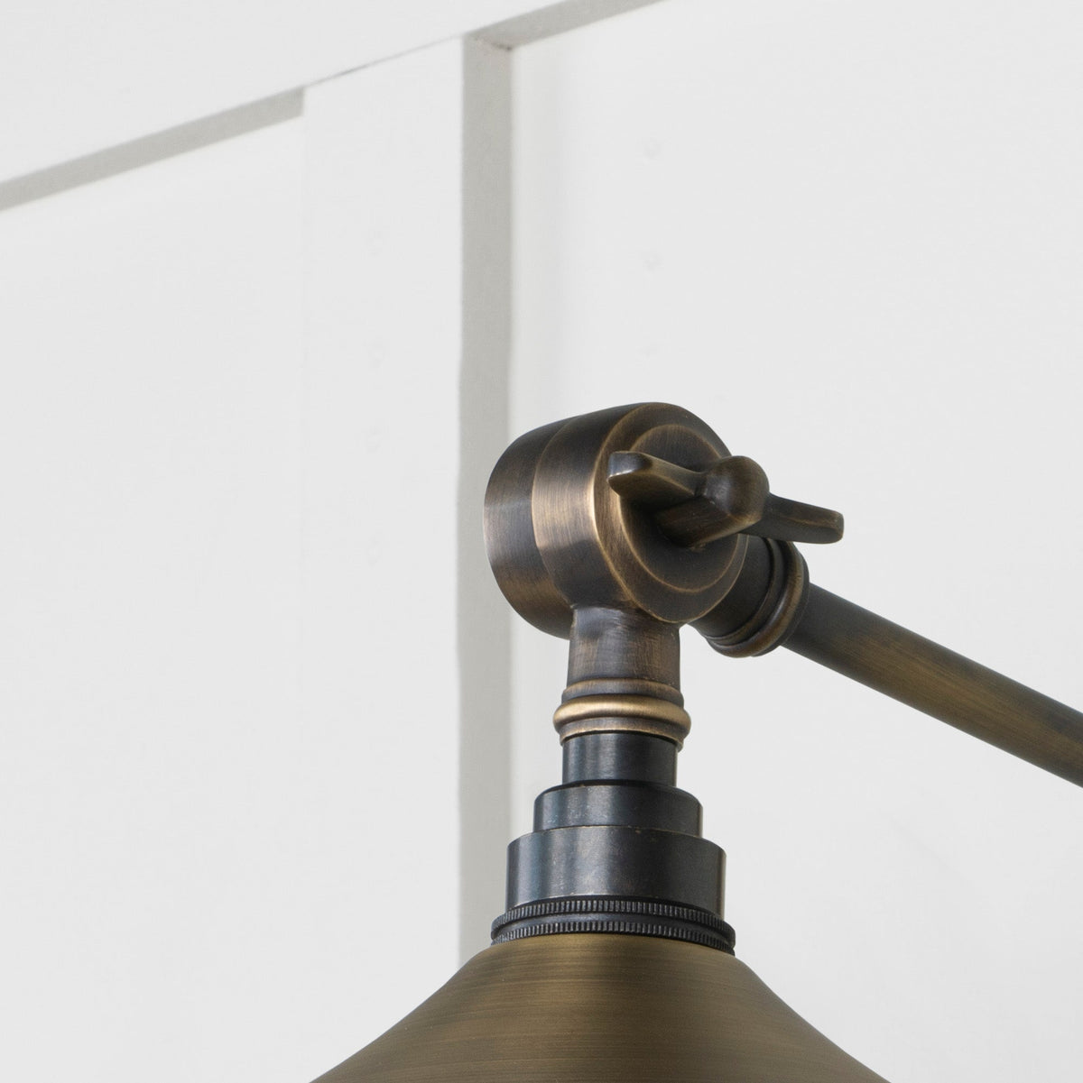 Aged Brass Flora Wall Light by From The Anvil
