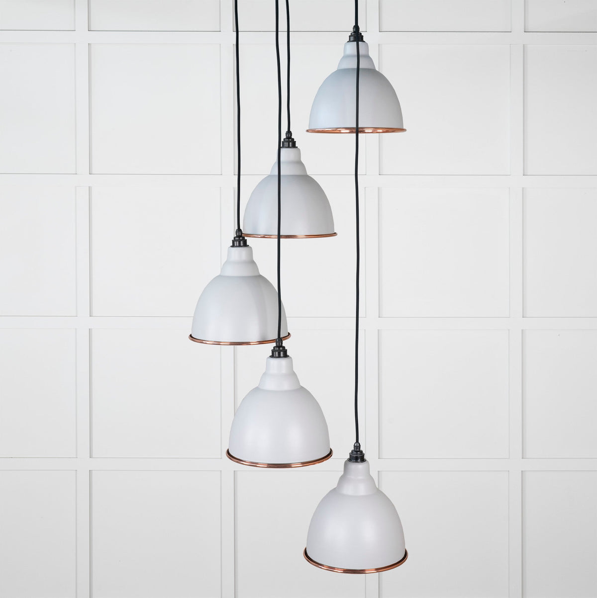 Smooth Copper Brindley Cluster Pendant by From The Anvil