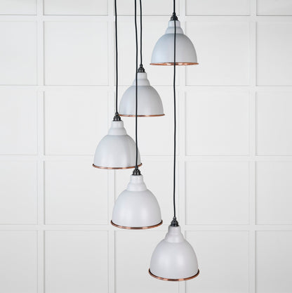 Smooth Copper Brindley Cluster Pendant by From The Anvil