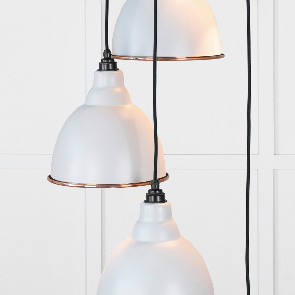 Smooth Copper Brindley Cluster Pendant by From The Anvil