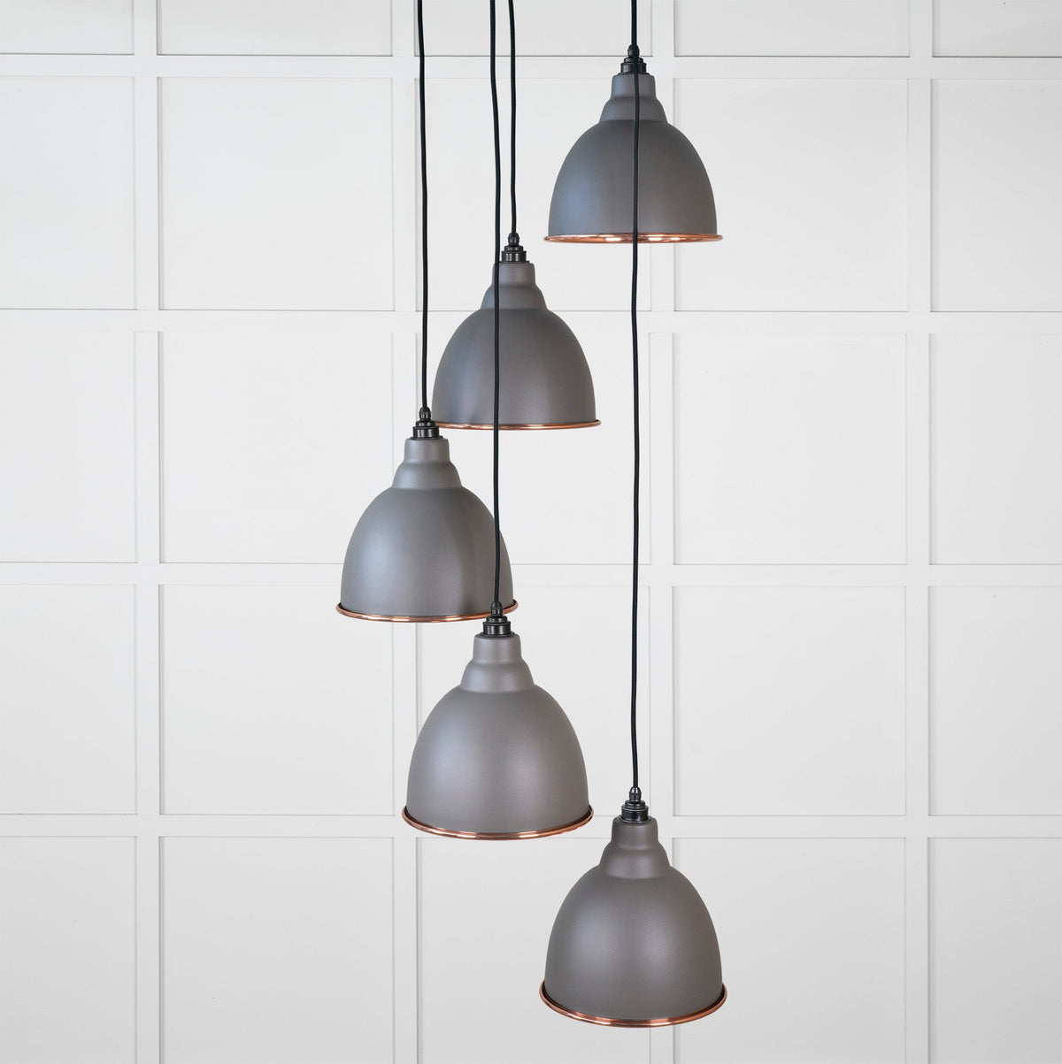 Smooth Copper Brindley Cluster Pendant by From The Anvil