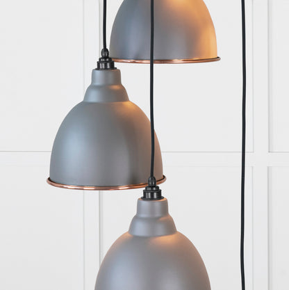 Smooth Copper Brindley Cluster Pendant by From The Anvil