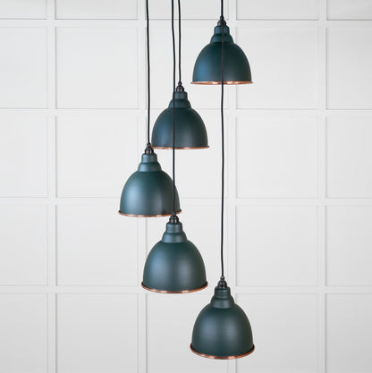 Smooth Copper Brindley Cluster Pendant by From The Anvil