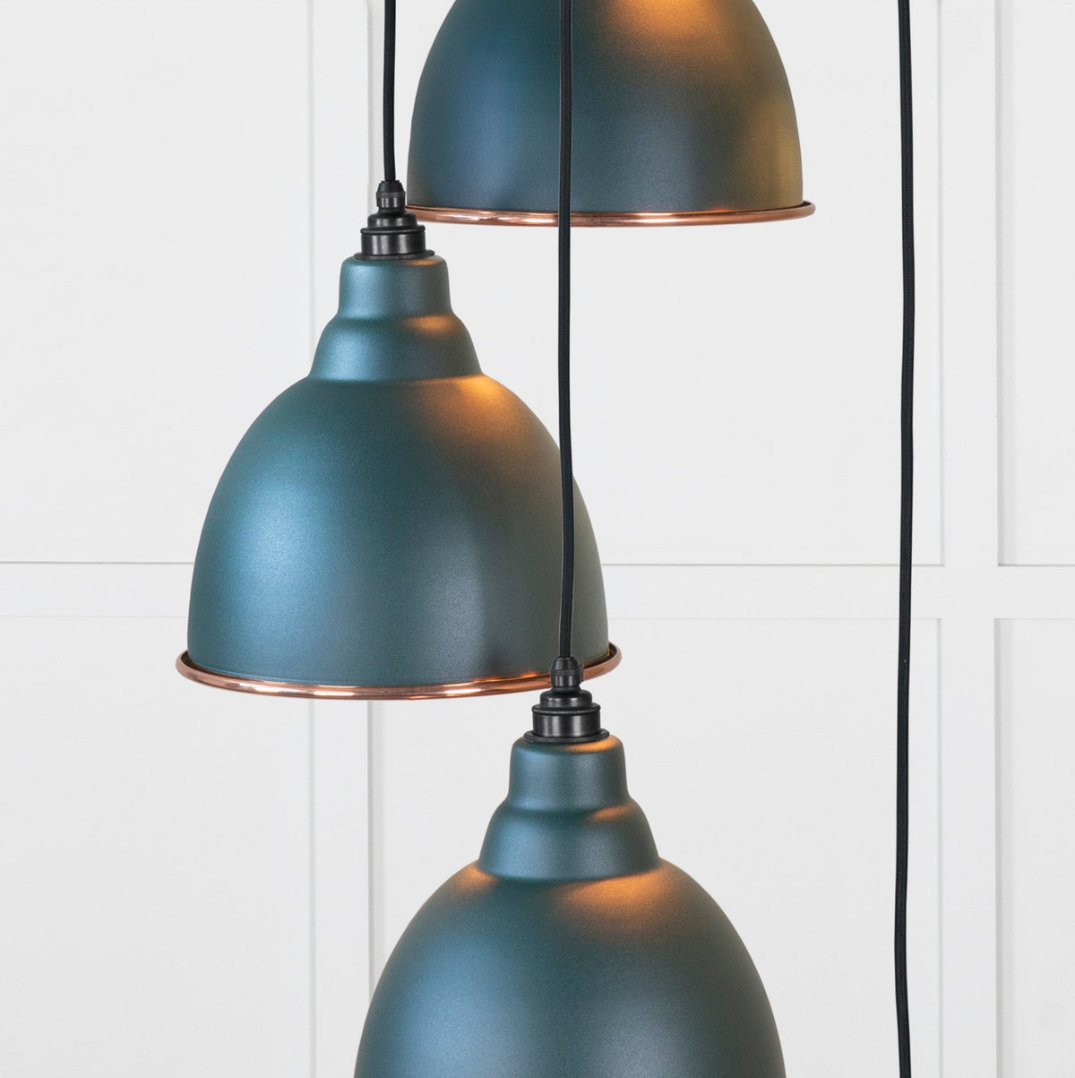 Smooth Copper Brindley Cluster Pendant by From The Anvil
