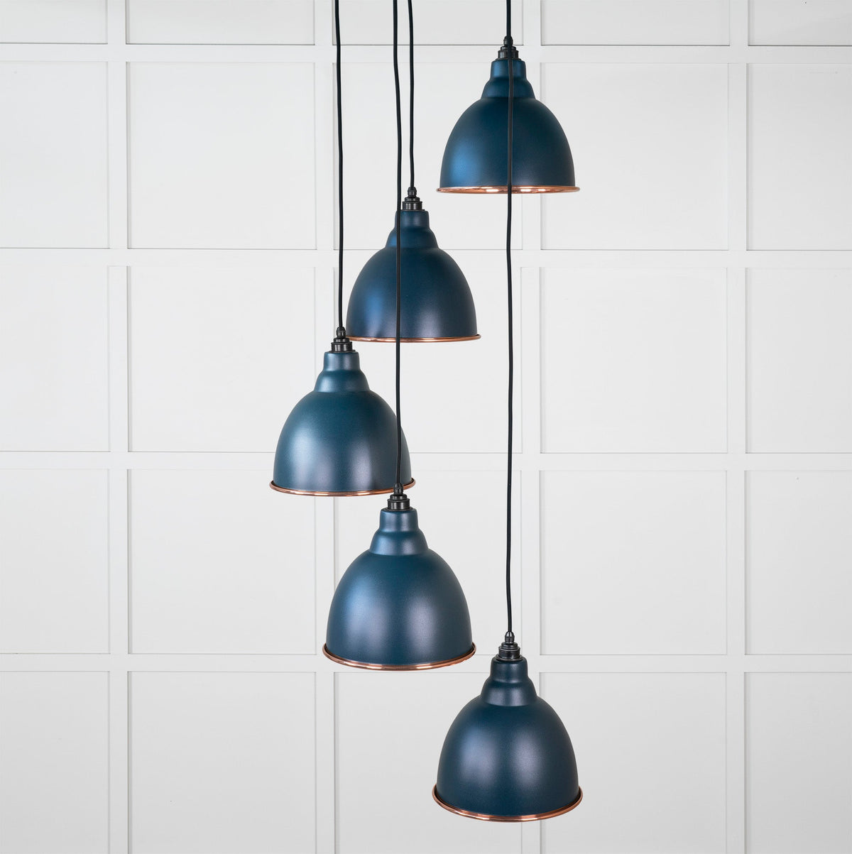 Smooth Copper Brindley Cluster Pendant by From The Anvil