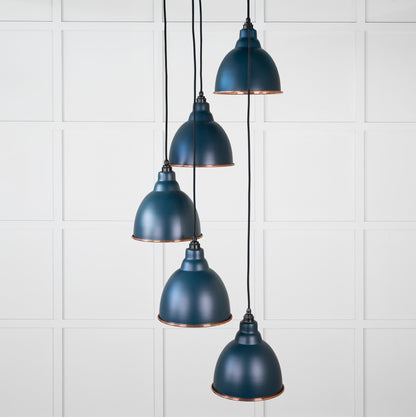 Smooth Copper Brindley Cluster Pendant by From The Anvil